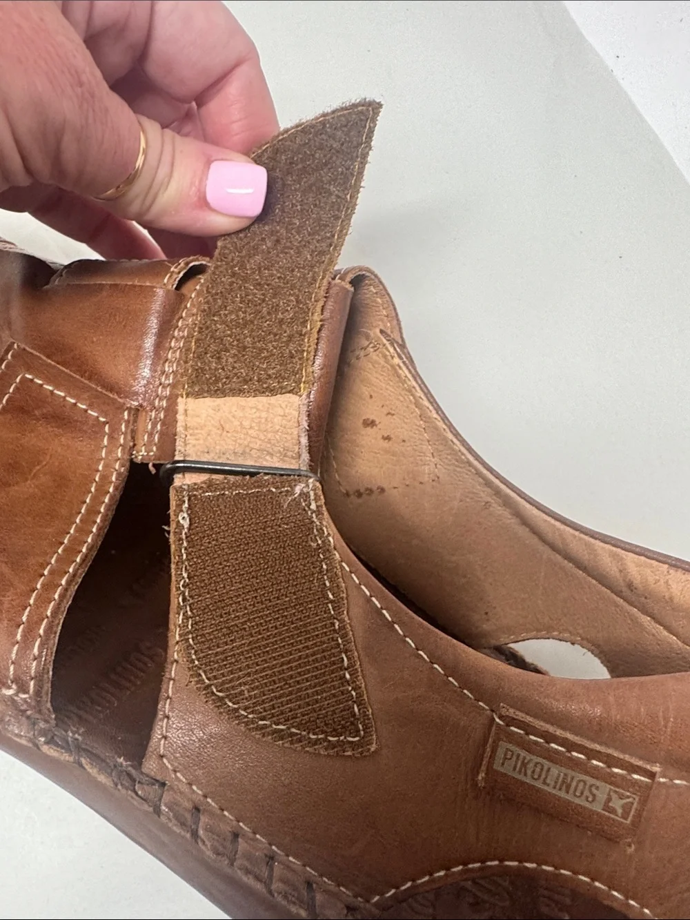 PIKOLINOS MEN'S SIZE 45 EQUALS 11 - 11.5 LEATHER SANDALS TARIFA